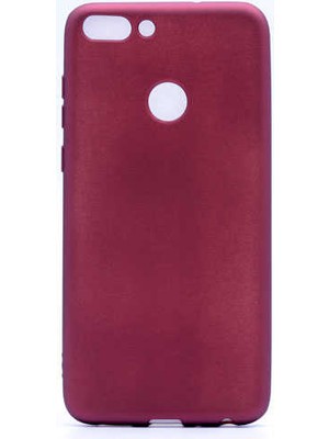 noktaks - Huawei P Smart - Kılıf Mat Soft Premier Silikon Kapak - Mürdüm - T1703