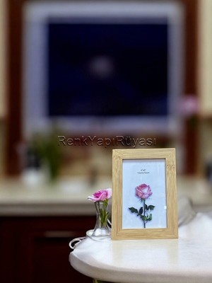 Çerçeve, Bambu Ahşap Çerçeve, Ofis Ev Çalışma Odası Hol Için Şık Sade Kaliteli Çerçeve, Hediyelik Çerceve