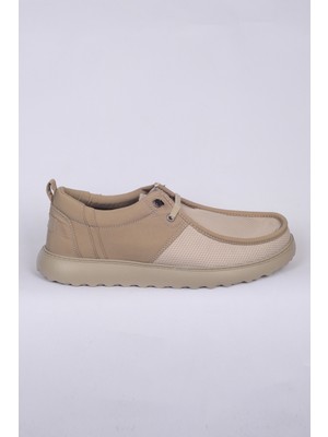 Pierre Cardin 023LEFY Comfy Bej Erkek Fileli Klasik Ayakkabı