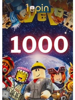 1Epin Roblox 1000 Robux Hediye Kodu USD