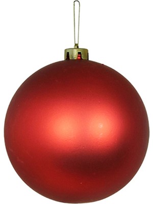 Yılbaşı Süsü Mat Top Kırmızı 20 cm