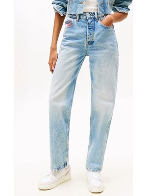 Kadın Layla Yüksek Bel Dar Düz Kesim Jean Pantolon - Açık Mavi