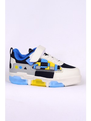 Walkway Legos Siyah-Beyaz Bebek Işıklı Sneaker