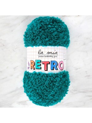 La Mia RETRO Petrol Yeşil El Örgü İpi - LM0820