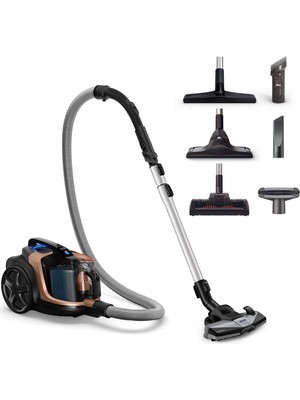 Philips XB7151/07 Torbasız Elektrikli Süpürge 899 W Güçlü Emiş Teknolojisi Bakır Renk Marathon Daily