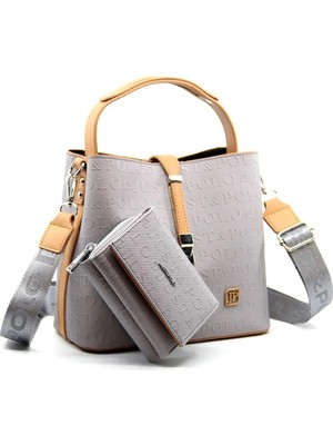 Just Polo Kadın Lüks & Şık El & Omuz Çantası ve Cüzdanı Kombin