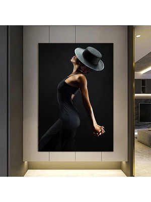 Sarı Taksi Soyut Manzara Posteri; Kanvas Baskı; Yağlı Boya; New York ve Paris Şehir Manzaralı; Oturm