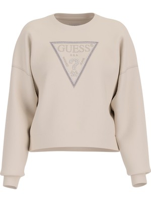 Kadın Rachele Logolu Sweatshirt - Krem