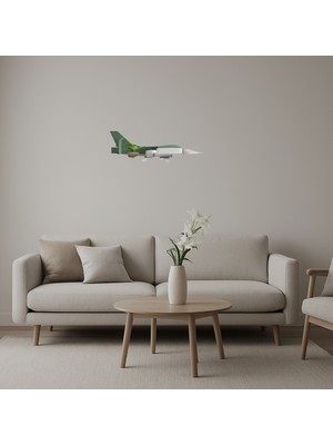 Sanatsal Uçak Aynalı Tablosu - Model 30 - AKMONL3789-2820