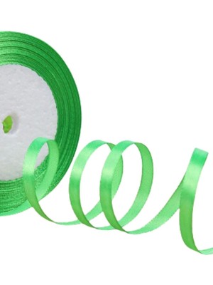 Saten Kurdele 6 mm Fıstık Yeşili 70 Metre