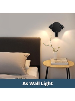 Riolight Modern1 Siyah Mutfak,salon,giyinme Odası,cafeler Için Gün Işiğı Metal 3lü Spot(Ampul Dahil)