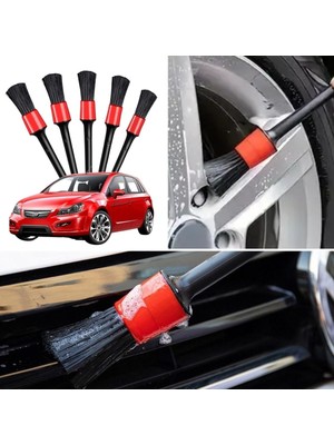 Norino 5’li Çok Amaçlı Araç Içi ve Dış Yüzey Temizlik & Detaylandırma Fırça Seti