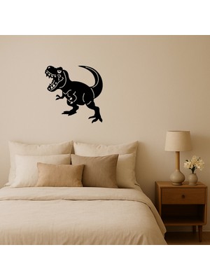 T-Rex Figürlü Dinozor Temalı Iç Mekan Tablosu - AKMONL3026-4087