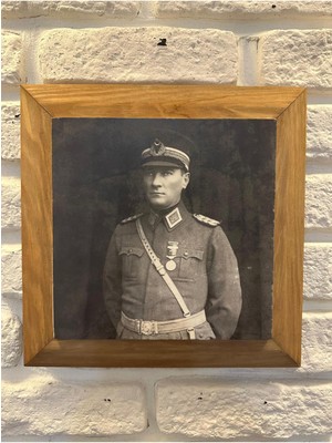 Masif Çerçeveli Doğaltaş Mermer Tablo Pano 26X26 cm