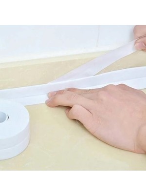 3.35M Banyo Küvet Mutfak Lavabo Beyaz Su Sızdırmaz Bant Su Geçirmez Kenar Bandı Sızdırmazlık Tamir