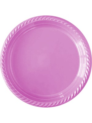 Tek Kullanımlık Plastik Tabak 22CM Siyah 24 Lü