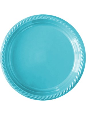 Tek Kullanımlık Plastik Tabak 22CM Siyah 24 Lü