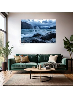 Kanvas Tablo Yüksek Kaliteli Kanvas Duvar Tablosu Deniz ve Dalga Yeni Ev Hediyesi Ev Dekorasyon