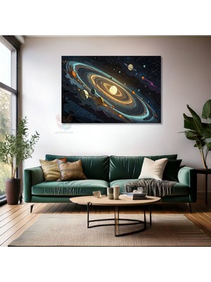 Kanvas Tablo Yüksek Kaliteli Kanvas Duvar Tablosu Evren Galaksi Yeni Ev Hediyesi Ev Dekorasyon
