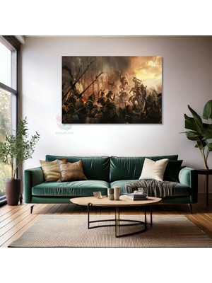 Kanvas Tablo Yüksek Kaliteli Kanvas Duvar Tablosu Lotr Temalı Yeni Ev Hediyesi Ev Dekorasyon