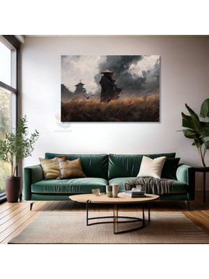 Kanvas Tablo Yüksek Kaliteli Kanvas Duvar Tablosu Yalnız Samuray Yeni Ev Hediyesi Ev Dekorasyon