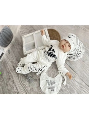 Baby Marka Desen baskılı Beşli Set Unisex 0-6 Ay