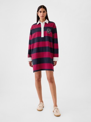 Gap Kadın Kırmızı Gap Logo Polo Yaka Mini Elbise