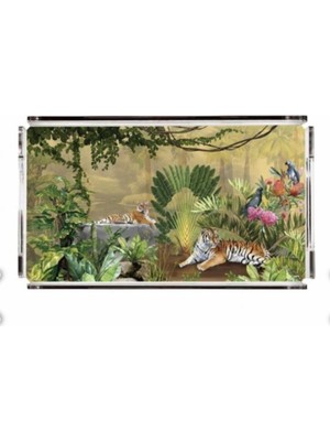 Kaplan Pleksi Tepsi - 40X24CM