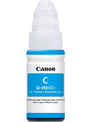 Canon GI-490C Cyan Mavi Şişe Mürekkep G1411-2411-3411-4411