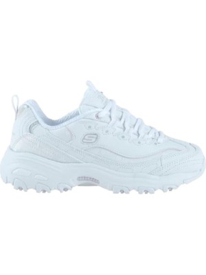 Skechers D'lites Kadın Beyaz Sneaker Ayakkabı 150038-WHT Nefes Alabilir Yapı ile Konforlu Tasarım