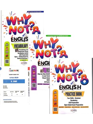 Günay Yayınları 8.sınıf Why Not 3'lü Ingilizce Set-Yeni Müfredat Yeni Baskı-