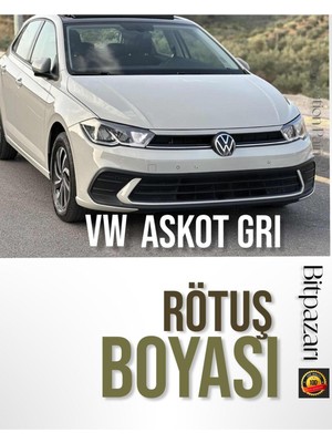 Volkswagen Polo Ascot Grisi LA7A- Profesyonel Çizik ve Taş Izi Giderici Rötuş Boyası 25ML.