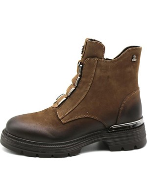 Venüs Kadın Hakiki Deri  Bot 2353524K - Vizon - 36