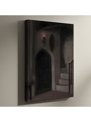 Esrarengiz Koridor Soyut Sanat Tablosu