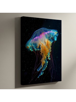 Denizanası Soyut Sanat Tablosu