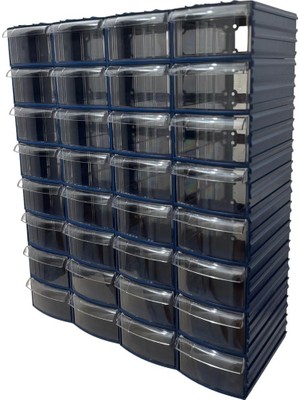 Plastik Çekmeceli Kutu 32 Çekmeceli  730-M