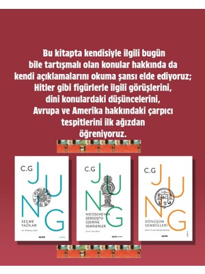 Nietzsche'nin Zerdüşt'ü Üzerine Seminerl(Ciltli) Jung Seçme Yazılar, Dönüşüm Sembol(3ktp)-C.g.jung