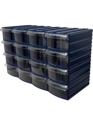 Plastik Çekmeceli Kutu 16 Çekmeceli 730-M