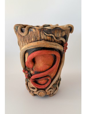 El Yapımı Seramik Saksı