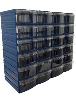 Plastik Çekmeceli Kutu 24 Çekmeceli 730-M