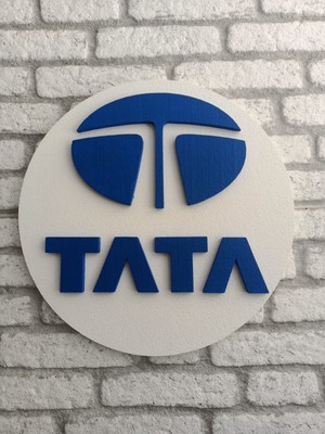 Strafor Tata Logo 50X50 Tata Araç Logo | Tata Marka Logo | Tata 3D Logo Amblemi