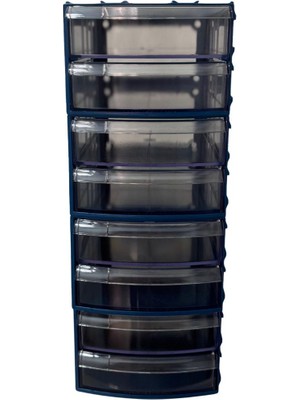 Plastik Çekmeceli Kutu 8 Çekmeceli 745-M