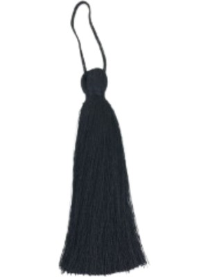 Püskül Tekli 5 cm 1 Adet Siyah