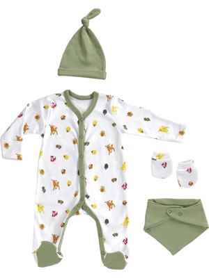 Animals Yenidoğan Bebek Mini Set - Bebek Tulum Seti