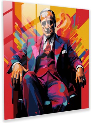 Popcas Godfather Pop Art Cam Tablo - Godfather Cam Sanat Pop Art