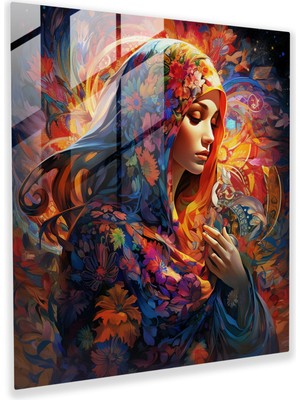 Popcas Kutsal Kuran Cam Duvar Sanatı - Modern Sanat Duvar Dekorasyonu