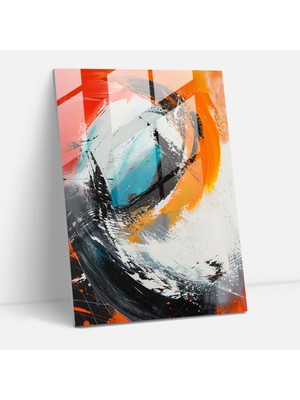 Popcas Frida Kahlo Tarzı Duvar Dekorasyonu - Frida Kahlo Eserleri Cam Sanatı Cam Duvar Sanatı Soyut Kompozisyon