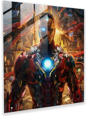 Popcas Marvel Gelecek Odaklı Dijital Cam Tablo - Ev Dekorasyonu Gelecek Odaklı Dijital Sanat Eseri