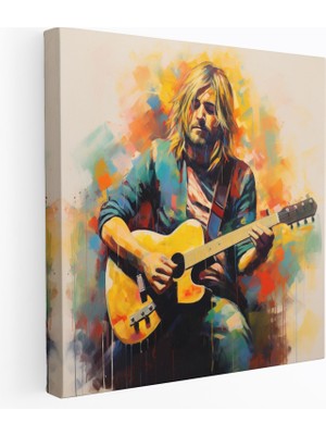 Popcas Kurt Cobain Cam Tablosu - Soyut Dışavurumcu Sözler - Kurt Cobain Duvar Dekorasyonu Ev Dekorasyonu Cam Sanatı