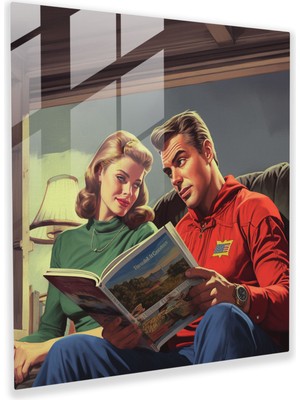 Popcas Marvel Retro Cam Tablo - Marvel Cam Sanatı Modern Sanat Nostaljik